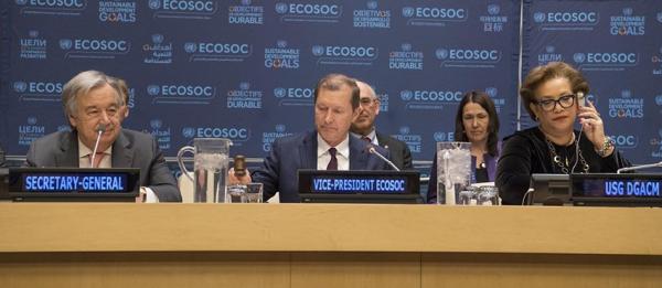 Secretary-General António Guterres addresses the Economic and Social Council (ECOSOC) operational activities for development segment