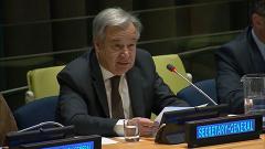 Video still: UN Secretary-General António Guterres